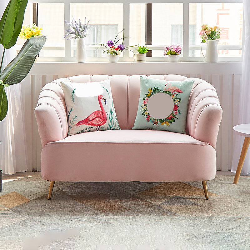 モダン31.49 "H縫製枕バックスロープアームソファーアパートメント