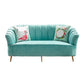 Modern 31.49" H Sewn Pillow Back Slope Arm Sofa for Apartment