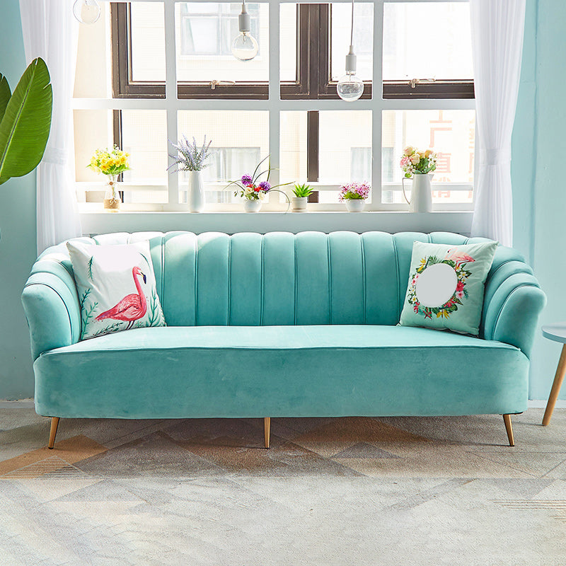 モダン31.49 "H縫製枕バックスロープアームソファーアパートメント