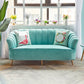 Modern 31.49" H Sewn Pillow Back Slope Arm Sofa for Apartment