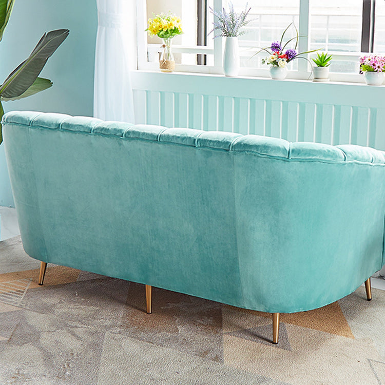 Modern 31.49 "H divano a pendenza posteriore cuscino cucito per appartamento