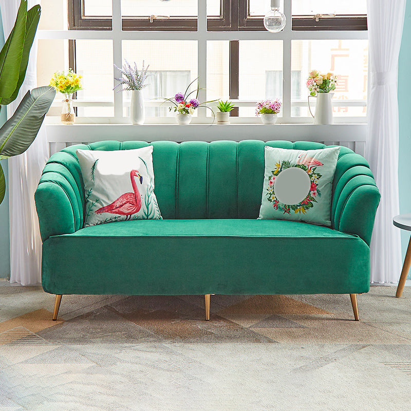 モダン31.49 "H縫製枕バックスロープアームソファーアパートメント