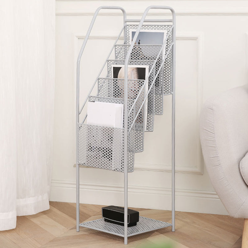 Urban Bookshelf Closed Back Metal Vertical Shelf for Living Room Clearhalo 'Bookcases' 'furn' 'furn_bookcases' 'Furniture' 'Office Furniture' 6320446