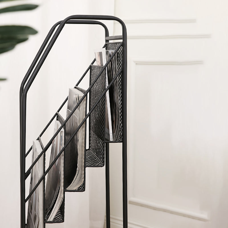 Urban Bookshelf Closed Back Metal Vertical Shelf for Living Room Clearhalo 'Bookcases' 'furn' 'furn_bookcases' 'Furniture' 'Office Furniture' 6320450