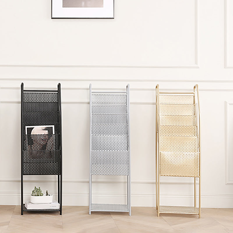 Urban Bookshelf Closed Back Metal Vertical Shelf for Living Room Clearhalo 'Bookcases' 'furn' 'furn_bookcases' 'Furniture' 'Office Furniture' 6320453