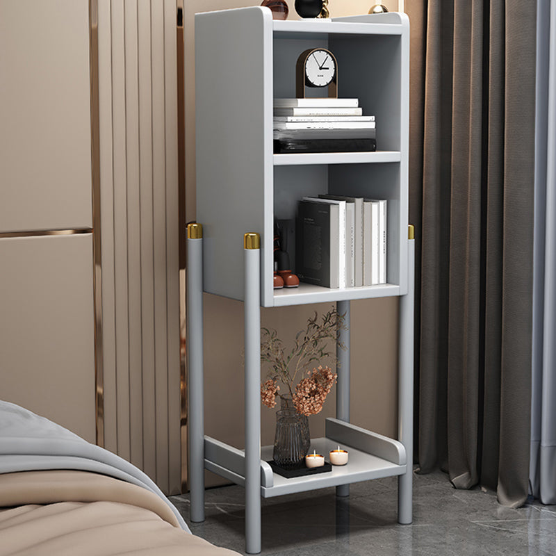 Libreria di scaffale in legno di gomma urbano chiuso per soggiorno verticale per soggiorno