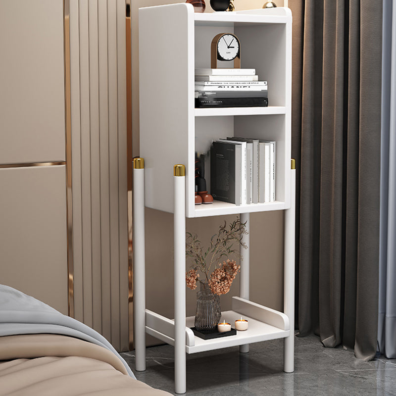 Libreria di scaffale in legno di gomma urbano chiuso per soggiorno verticale per soggiorno