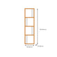 Glam Metal Open Shelf Bookcase Vertical Etagere Shelves Included Bookshelf for Bedroom