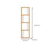 Glam Metal Open Shelf Bookcase Vertical Etagere Shelves Included Bookshelf for Bedroom