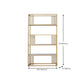 Glam Metal Open Shelf Bookcase Vertical Etagere Shelves Included Bookshelf for Bedroom