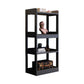 Modern Wooden Bookcase Etagere Open Back Bookshelf with Rectangular Shelves