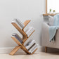 Urban Bamboo Shelf Bookcase Open Storage Vertical Bookshelf for Living Room