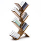 Urban Bamboo Shelf Bookcase Open Storage Vertical Bookshelf for Living Room