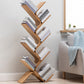 Urban Bamboo Shelf Bookcase Open Storage Vertical Bookshelf for Living Room