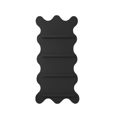 Urban Etagere Metal Bookshelf Closed Back Vertical Bookcase for Living Room