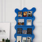 Urban Etagere Metal Bookshelf Closed Back Vertical Bookcase for Living Room
