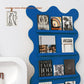 Urban Etagere Metal Bookshelf Closed Back Vertical Bookcase for Living Room