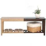 Shoe Storage Included Bench, Solid Wood Entryway Bench with 4 Legs Clearhalo 'Benches' 'Chairs & Seating' 'furn' 'furn_benches' 'Furniture' 'Living Room Furniture' 6320702