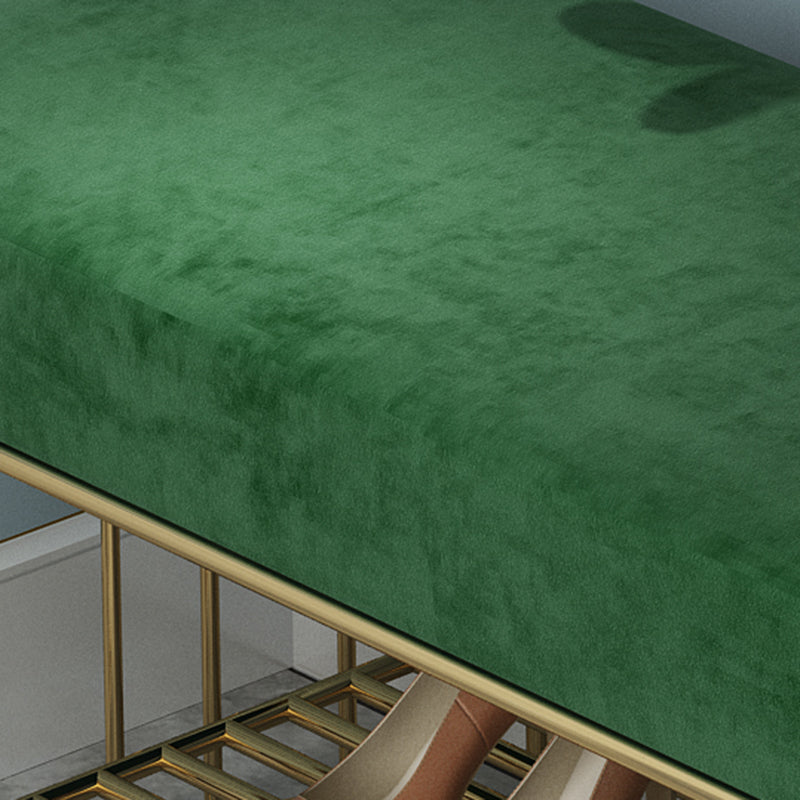 13.65/15.6" W Modern Entryway Bench Cushioned Metal Seating Bench Clearhalo 'Benches' 'Chairs & Seating' 'furn' 'furn_benches' 'Furniture' 'Living Room Furniture' 6320712