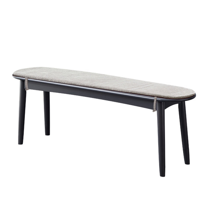 11.8" Wide Modern Seating Bench Solid Wood Pine Bench with Straight Legs Light Gray Clearhalo 'Benches' 'Chairs & Seating' 'furn' 'furn_benches' 'Furniture' 'Living Room Furniture' 6320745