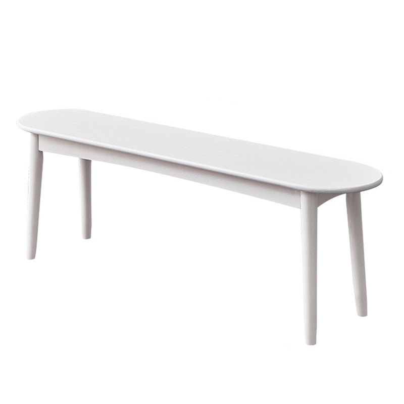 11.8" Wide Modern Seating Bench Solid Wood Pine Bench with Straight Legs White Clearhalo 'Benches' 'Chairs & Seating' 'furn' 'furn_benches' 'Furniture' 'Living Room Furniture' 6320750