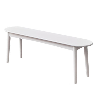 11.8" Wide Modern Seating Bench Solid Wood Pine Bench with Straight Legs White Clearhalo 'Benches' 'Chairs & Seating' 'furn' 'furn_benches' 'Furniture' 'Living Room Furniture' 6320750