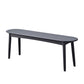 11.8" Wide Modern Seating Bench Solid Wood Pine Bench with Straight Legs Grey Clearhalo 'Benches' 'Chairs & Seating' 'furn' 'furn_benches' 'Furniture' 'Living Room Furniture' 6320752