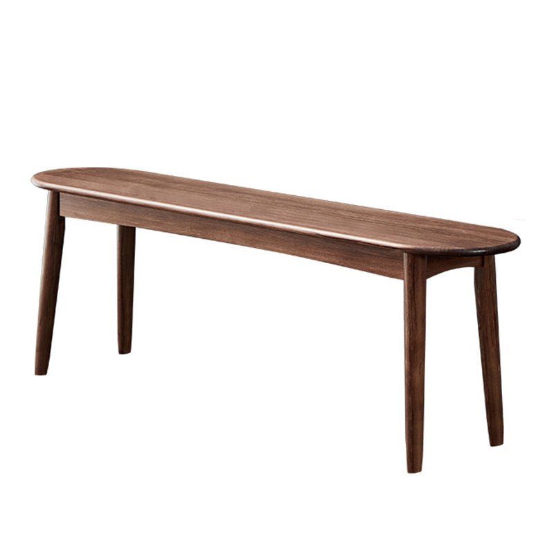 11.8" Wide Modern Seating Bench Solid Wood Pine Bench with Straight Legs 39.5"L x 12"W x 18"H Nut-Brown Clearhalo 'Benches' 'Chairs & Seating' 'furn' 'furn_benches' 'Furniture' 'Living Room Furniture' 6320756