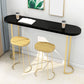 Glam Pub Table Oval Bar Height Double Pedestal Bar Table for Indoor Clearhalo 'Bar Furniture' 'Bar Tables' 'bar_tables' 'furn' 'furn_bar_tables' 'Furniture' 'Kitchen & Dining Furniture' 6321221
