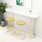 Glam Pub Table Oval Bar Height Double Pedestal Bar Table for Indoor Clearhalo 'Bar Furniture' 'Bar Tables' 'bar_tables' 'furn' 'furn_bar_tables' 'Furniture' 'Kitchen & Dining Furniture' 6321222