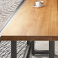 Modern Bar-height Table with Black Base Kitchen Wood Bar Table