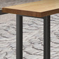 Modern Bar-height Table with Black Base Kitchen Wood Bar Table