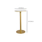 Glam Bar-height Table White Stone Top Pub Table with Gold Base Clearhalo 'Bar Furniture' 'Bar Tables' 'bar_tables' 'furn' 'furn_bar_tables' 'Furniture' 'Kitchen & Dining Furniture' 6321379