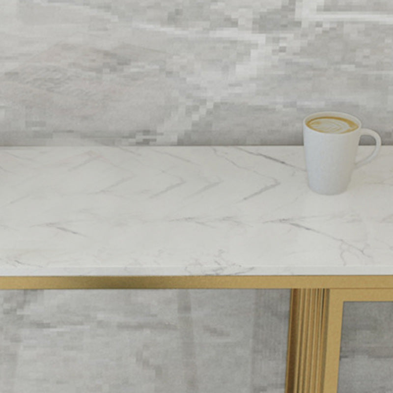 Modern Style Bar-height Table Gold Base Bar Table for Kitchen Clearhalo 'Bar Furniture' 'Bar Tables' 'bar_tables' 'furn' 'furn_bar_tables' 'Furniture' 'Kitchen & Dining Furniture' 6321390