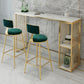 Modern Style Bar-height Table Gold Base Bar Table for Kitchen Clearhalo 'Bar Furniture' 'Bar Tables' 'bar_tables' 'furn' 'furn_bar_tables' 'Furniture' 'Kitchen & Dining Furniture' 6321393