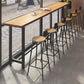 Table de bar rectangulaire à hauteur de bar Table de bar en bois massif d'une hauteur de 41,3 pouces