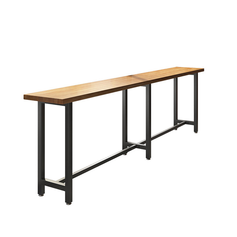 Table de bar rectangulaire à hauteur de bar Table de bar en bois massif d'une hauteur de 41,3 pouces