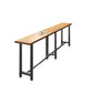 Table de bar rectangulaire à hauteur de bar Table de bar en bois massif d'une hauteur de 41,3 pouces