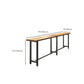 Table de bar rectangulaire à hauteur de bar Table de bar en bois massif d'une hauteur de 41,3 pouces