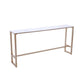 Glam Bar-height Table with Faux Marble Top Table for Patio Use Clearhalo 'Bar Furniture' 'Bar Tables' 'bar_tables' 'furn' 'furn_bar_tables' 'Furniture' 'Kitchen & Dining Furniture' 6321476