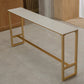 Glam Bar-height Table with Faux Marble Top Table for Patio Use Clearhalo 'Bar Furniture' 'Bar Tables' 'bar_tables' 'furn' 'furn_bar_tables' 'Furniture' 'Kitchen & Dining Furniture' 6321481