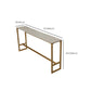 Glam Bar-height Table with Faux Marble Top Table for Patio Use Clearhalo 'Bar Furniture' 'Bar Tables' 'bar_tables' 'furn' 'furn_bar_tables' 'Furniture' 'Kitchen & Dining Furniture' 6321485