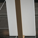 Glam Rectangle Bar Table Faux Marble Top Table for Patio Use Clearhalo 'Bar Furniture' 'Bar Tables' 'bar_tables' 'furn' 'furn_bar_tables' 'Furniture' 'Kitchen & Dining Furniture' 6321495