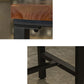 Metal Bar Table Rectangular Wood Top Bistro Pub Table with Trestle Base Clearhalo 'Bar Furniture' 'Bar Tables' 'bar_tables' 'furn' 'furn_bar_tables' 'Furniture' 'Kitchen & Dining Furniture' 6321548
