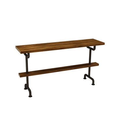 Industrial Style Bar Table Bistro Pub Table with Metal Black Base Without Chairs Clearhalo 'Bar Furniture' 'Bar Tables' 'bar_tables' 'furn' 'furn_bar_tables' 'Furniture' 'Kitchen & Dining Furniture' 6321601