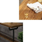 Industrial Style Bar Table Bistro Pub Table with Metal Black Base Clearhalo 'Bar Furniture' 'Bar Tables' 'bar_tables' 'furn' 'furn_bar_tables' 'Furniture' 'Kitchen & Dining Furniture' 6321607