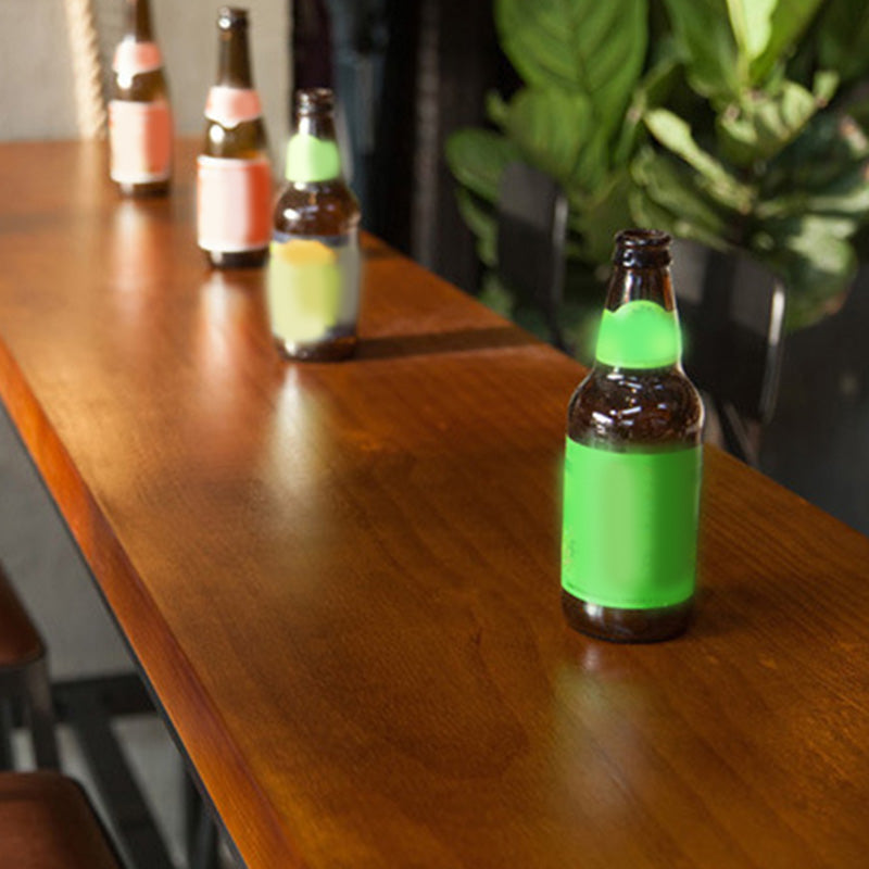 Table de bar de style industriel Table de pub de bistro en bois massif en fer noir