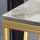 41.3-inch Marble Top Table Modern Style Bistro Pub Table with Four Legs Clearhalo 'Bar Furniture' 'Bar Tables' 'bar_tables' 'furn' 'furn_bar_tables' 'Furniture' 'Kitchen & Dining Furniture' 6321728