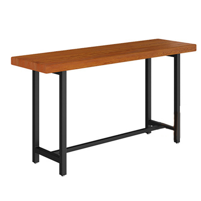 Table de comptoir rectangulaire en bois de style industriel, pour la maison