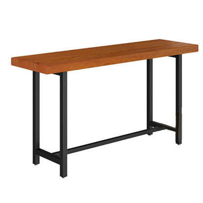 Table de comptoir rectangulaire en bois de style industriel, pour la maison
